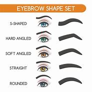 Image result for Arrow Shape Eyebrows