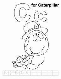 Image result for Letter C Caterpillar Coloring Pages