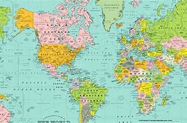 Image result for World Map to Scale