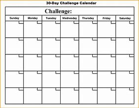 Image result for 30 Day Calendar Template Book