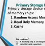 Image result for What Is Primary Storage