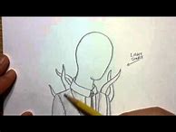 Image result for How to Draw Slender Man