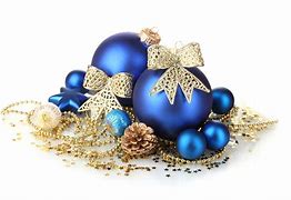 Image result for Blue and Gold Christmas Ornaments