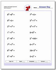 Image result for 6th Grade Math Worksheets Exponents