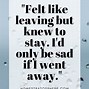 Image result for leaving at