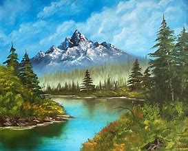 Image result for bob ross paintings styles