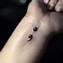 Image result for Semicolon Tattoo Stencil