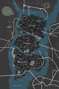 Image result for Gotham City Map