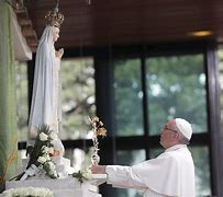 Image result for Pope Bowing to Mary Statue Pic