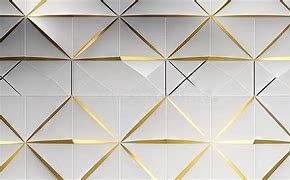 Image result for White Wall with Gold Geometric