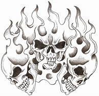 Image result for Evil Skull Tattoo Designs Drawings