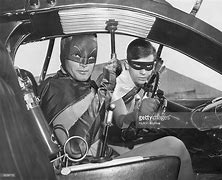 Image result for Adam West Batman and Robin in Batmobile