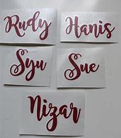 Image result for Custom Name Vinyl Stickers