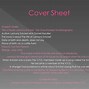 Image result for Contract Cover Sheet