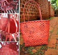 Image result for Paper Bag Basket Weaving