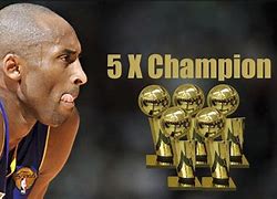 Image result for Kobe with His 5 Rings
