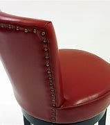 Image result for Red Wooden Swivel Bar Stools