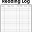 Image result for Scholastic Reading Log Printable