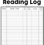 Image result for Free Classroom Printable Reading Log