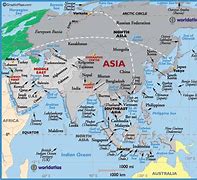 Image result for Asia Landforms Map