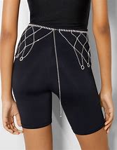 Image result for Rhinestone Chain Belt Skirts for Women
