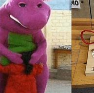 Image result for Cursed Barney Images