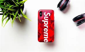 Image result for iPhone 10 Golden Supreme Case