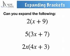 Image result for Expanding Brackets