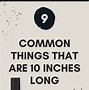 Image result for Things That Are 10 Inches
