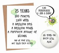 Image result for Funny 25 Year Anniversary