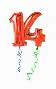 Image result for Red Number 14 Balloons