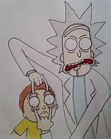 Image result for Rick and Morty Pencil Clean Drawings
