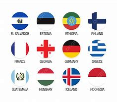 Image result for Individual Country Flags with Names