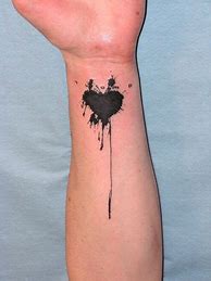 Image result for Broken Heart Image Black Ink