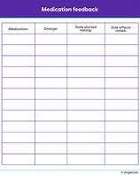 Image result for Simple Medicine Schedule Template