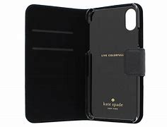 Image result for Folio Case Kate Spade Black Glitter iPhone X