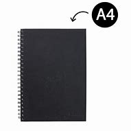 Image result for Black Spiral Notebook