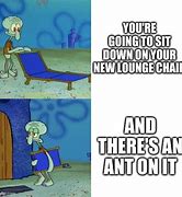 Image result for Squidward Packing Chair Meme