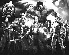 Image result for Avengers Black and White Wallpaper