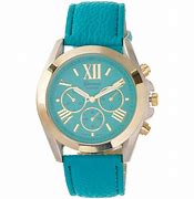 Image result for Men's Gold Guess Watch Leather Strap