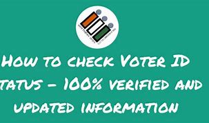 Image result for Voter ID Card Status