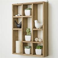 Image result for Wooden Wall Display Shelves