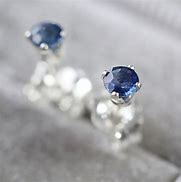 Image result for Sapphire Stud Earrings