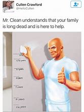 Image result for Mr. Clean Trunk Meme