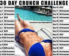 Image result for 30-Day Crunch Challenge Chart