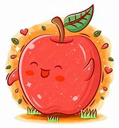 Image result for Apple with Cute Face