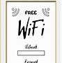 Image result for Free Printable Wi-Fi Password and Network Signs