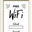 Image result for Wi-Fi Guest Password Sign Free Printable