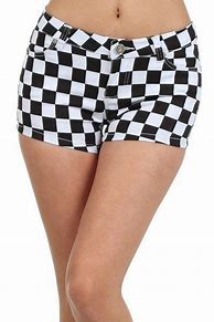 Image result for Black and White Checkered Shorts