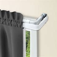 Image result for Double Curtain Rod with Clips